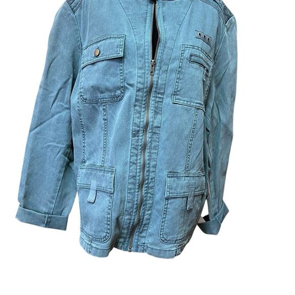CARIBBEAN JOE WOMEN’S JACKET SIZE XL TEAL COLOR (mallard) - Picture 2 of 11